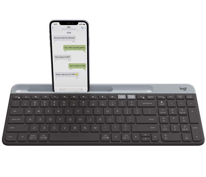 Клавіатура бездротова Logitech K580 Slim Multi-Device Wireless (920-009275) Graphite USB/Bluetooth