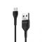 Кабель Grand-X USB-microUSB, Cu, 3A, 1м, Fast Сharge, Black (PM-03B)