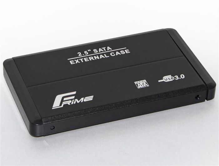 Зовнішня кишеня Frime SATA HDD/SSD 2.5", USB 3.0, Metal, Black (FHE20.25U30)