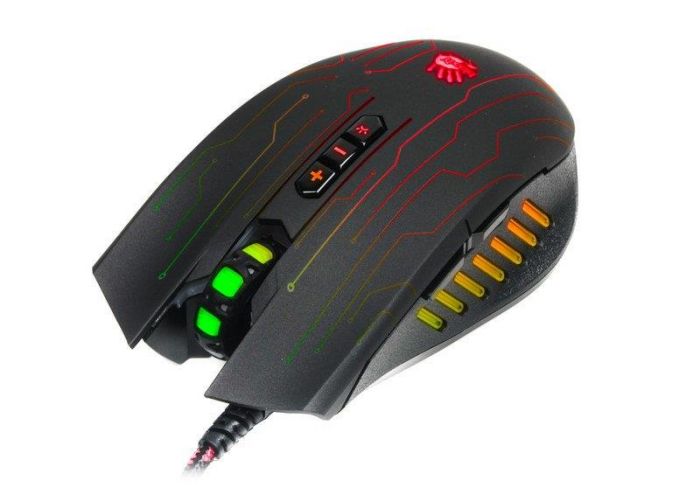 Мишка A4Tech Q81 Circuit Bloody Neon XGlide Black USB