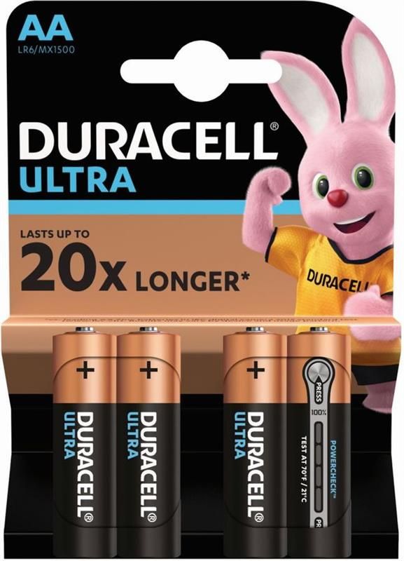 Батарейка Duracell Ultra Power AA/LR06 BL 4шт