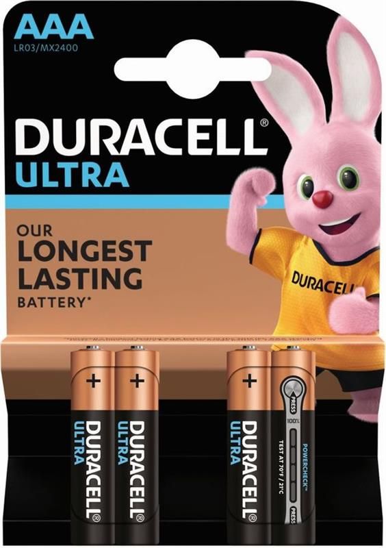 Батарейка Duracell Ultra Power AAA/LR03 BL 4шт
