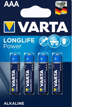 Батарейка Varta Longlife Power 4903 (High Energy) AAA/LR03 BL 4шт