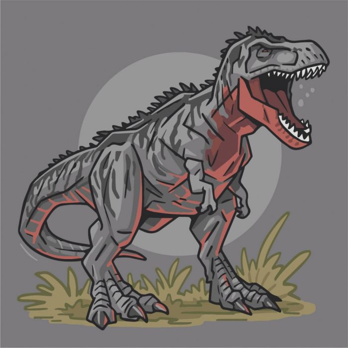 Картина за номерами "Гіганотозавр" 15575-AC 30х30 см