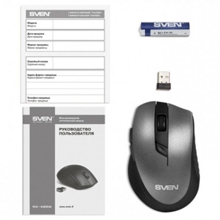 Мишка бездротова Sven RX-425W Gray USB