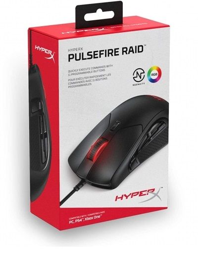 Мишка HyperX Pulsefire Raid Black (4P5Q3AA) USB