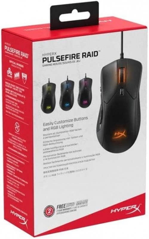 Мишка HyperX Pulsefire Raid Black (4P5Q3AA) USB