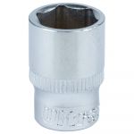 Насадка шестигранна коротка 1/4" 12мм CrV ULTRA (6060122)