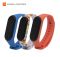 Ремінець Armorstandart Silicone для Xiaomi Mi Band 4/3 Spring Field Orange/Royal Blue/White with Flowers 3шт (ARM56228)