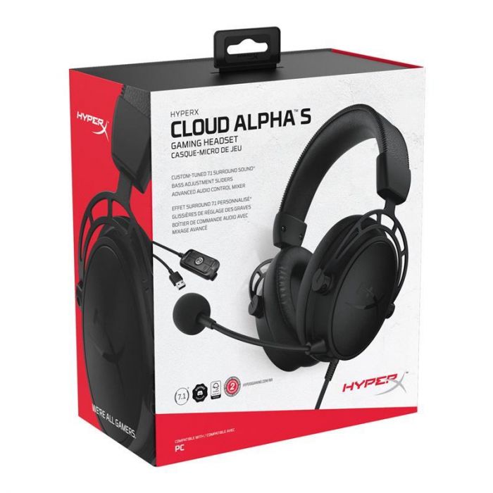 Гарнiтура HyperX Cloud Alpha S Black (4P5L2AA)