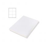 Папір А-4 самокл. Нова Пошта 105*99 мм для маркування (6 шт. на аркуші,100 листів в пачці)