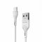 Кабель Grand-X USB - micro USB (M/M), Fast Сharge, 3 A, 1 м, White(PM-03W)