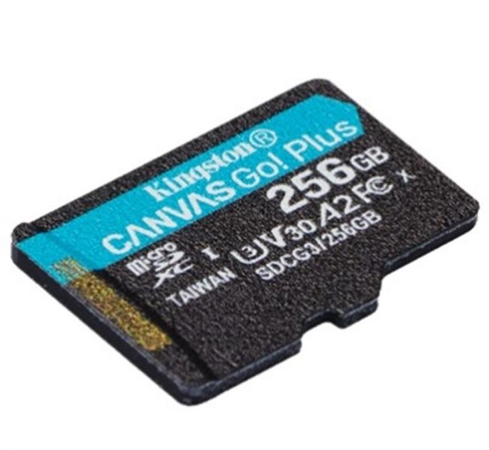 Карта пам`яті MicroSDXC 256GB UHS-I/U3 Class 10 Kingston Canvas Go! Plus R170/W90MB/s (SDCG3/256GBSP)