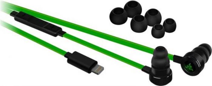 Гарнітура Razer Hammerhead for iOS Black/Green (RZ04-02090100-R3G1)