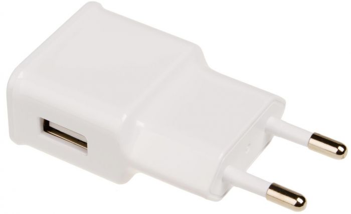 Мережевий зарядний пристрій Grand-X (1xUSB 1A) White (CH-765W)