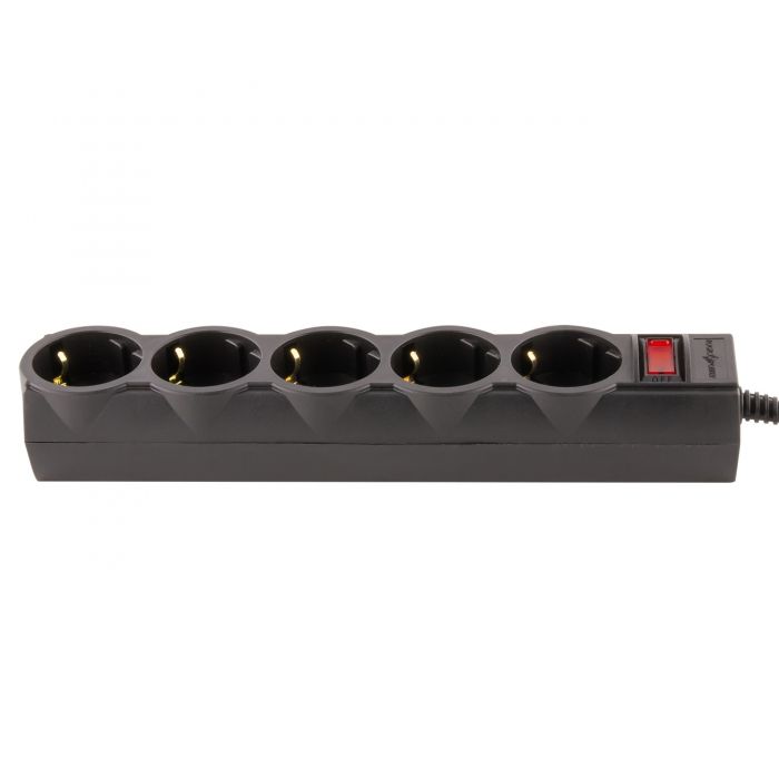 Фільтр живлення LogicPower 5 розеток 3м LP-X5 Premium Black (LP9584)