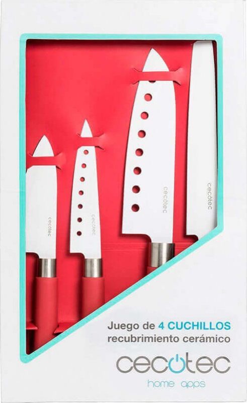 Набір ножів Cecotec 4 Santoku Ceramic-Coated Kit CCTC-01003 (8435484010030)