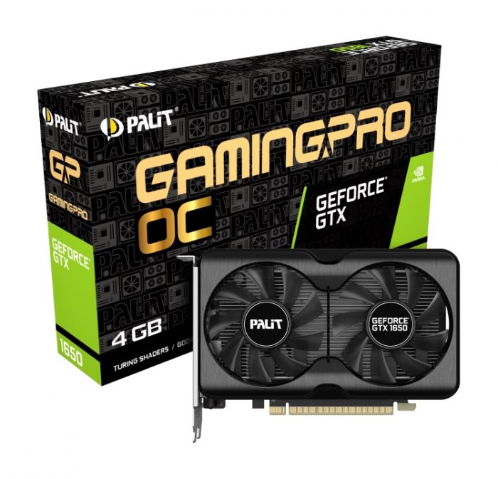 Відеокарта GF GTX 1650 4GB GDDR6 GamingPro OC Palit (NE61650S1BG1-1175A)