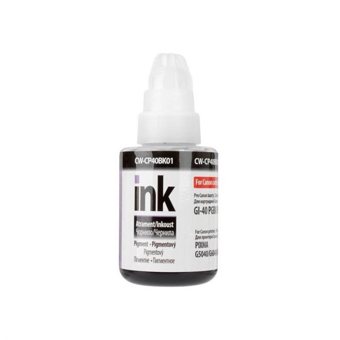 Чорнило ColorWay Canon GI-40 Pixma GM2040/G5040/G604 (CW-CP40BK01) Black Pigment, 135мл