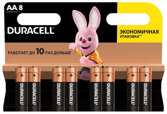 Батарейка Duracell Basic AA/LR06 BL 8шт