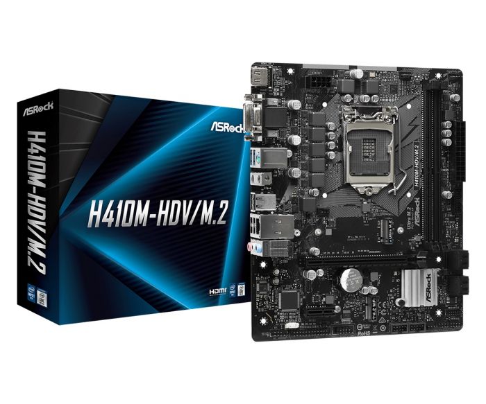 Материнська плата ASRock H410M-HDV/M.2 Socket 1200