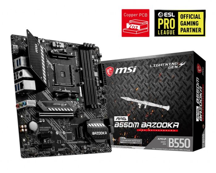 Материнська плата MSI MAG B550M Bazooka Socket AM4