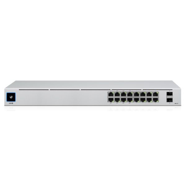 Комутатор Ubiquiti UniFi Gen2 USW-16-POE (8xGE, 8хGE PoE+, 2xSFP, L2, 42W max)