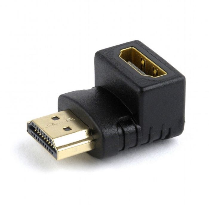 Адаптер Cablexpert (A-HDMI90-FML) HDMI-HDMI, кут 90 градусів, чорний