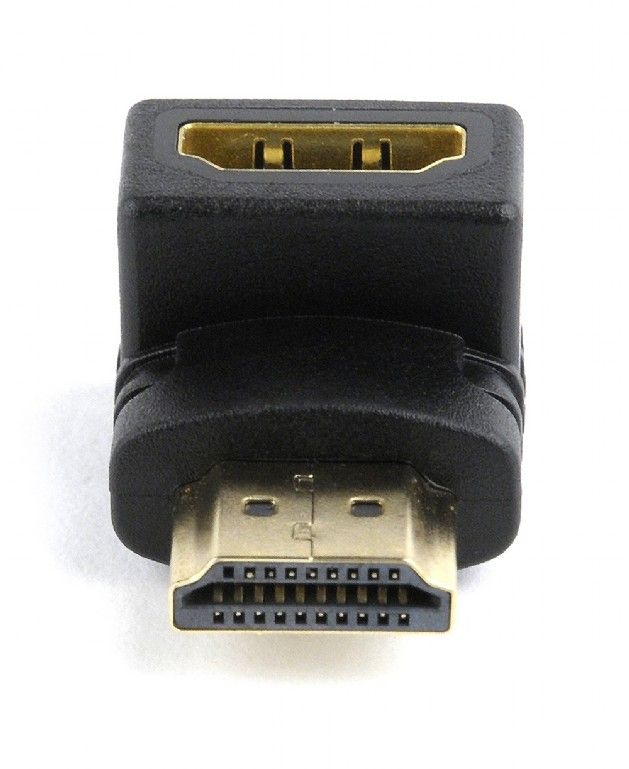 Адаптер Cablexpert (A-HDMI90-FML) HDMI-HDMI, кут 90 градусів, чорний