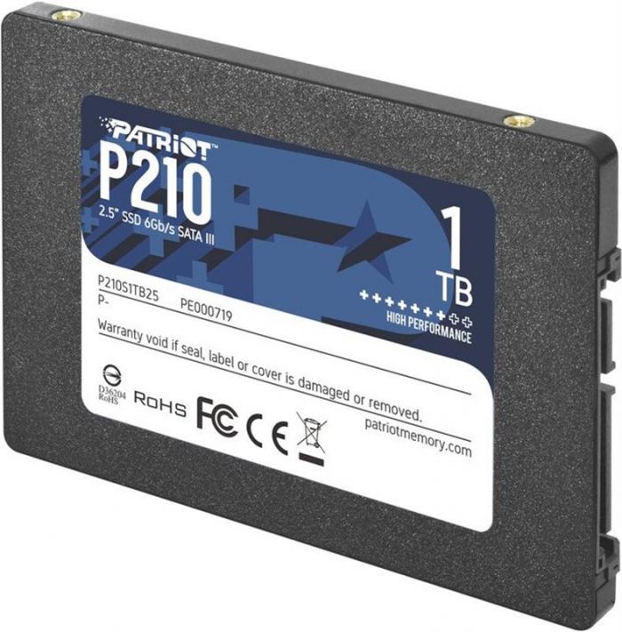 Накопичувач SSD 1TB Patriot P210 2.5" SATAIII TLC (P210S1TB25)