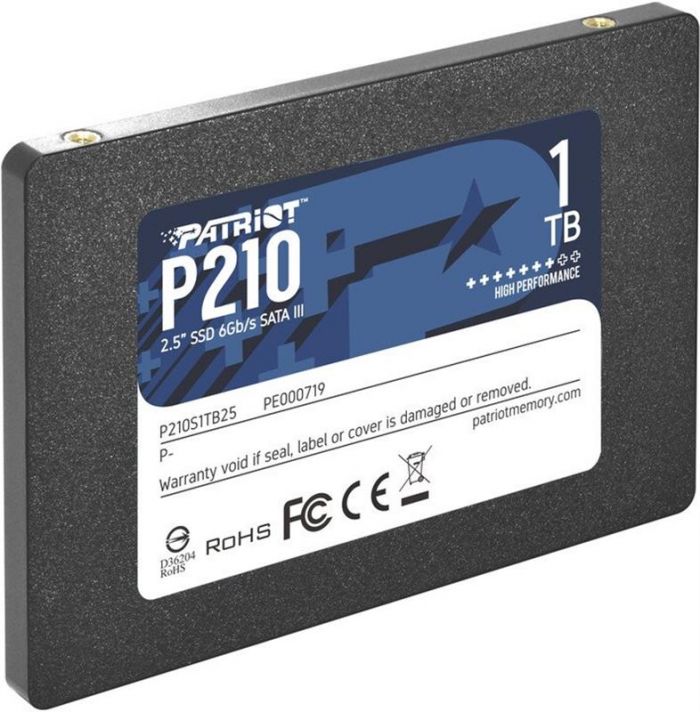 Накопичувач SSD 1TB Patriot P210 2.5" SATAIII TLC (P210S1TB25)