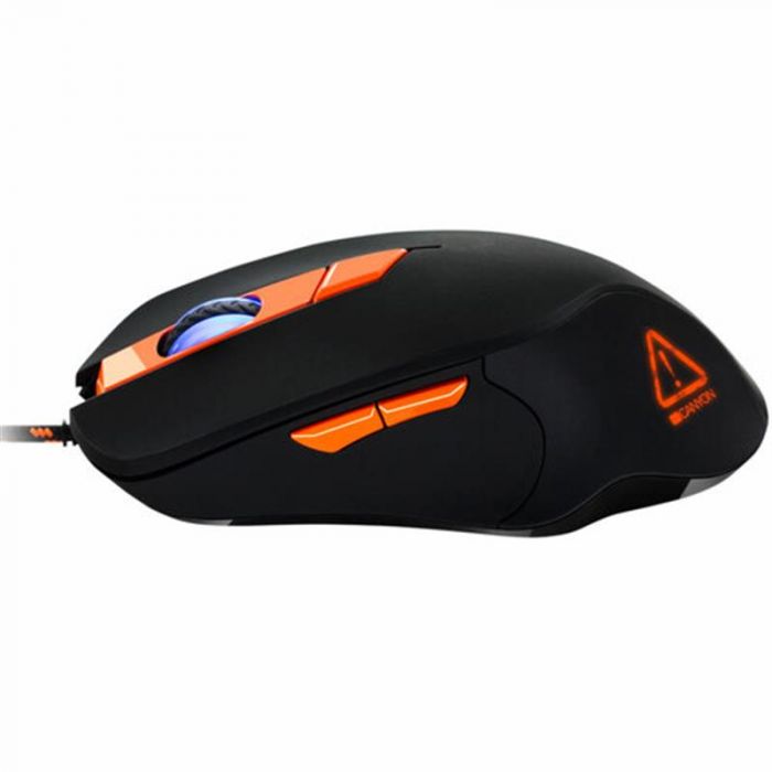 Миша Canyon Eclector CND-SGM03RGB Black/Orange USB