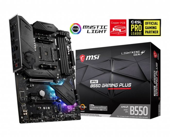 Материнська плата MSI MPG B550 Gaming Plus Socket AM4