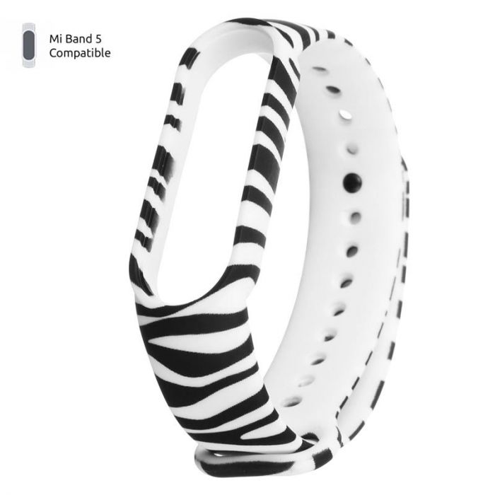 Ремінець Armorstandart для браслета Xiaomi Mi Band 5/Mi Band 6 Zebra (ARM57011)