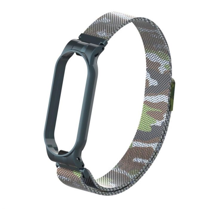 Ремінець Armorstandart Milanese Magnetic Band для Xiaomi Mi Band 5/Mi Band 6 Khaki Green (ARM56855)