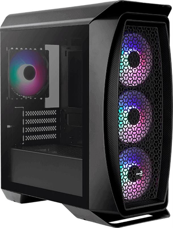 Корпус AeroCool Aero One Mini Frost-G-BK-v1 (ACCS-PB18043.11) Black без БЖ