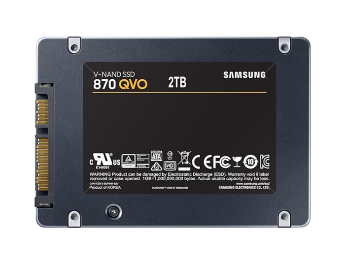 Накопичувач SSD 2ТB Samsung 870 QVO 2.5" SATAIII V-NAND MLC (MZ-77Q2T0BW)