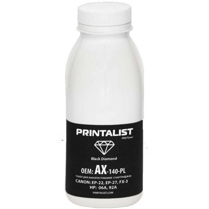 Tонер Printalist (AX-140-PL) HP LJ 1100/5L/6L Black 140г