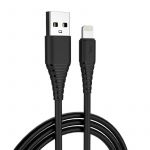Кабель ColorWay USB-Lightning (PVC), 2.4А, 1м, Black (CW-CBUL024-BK)