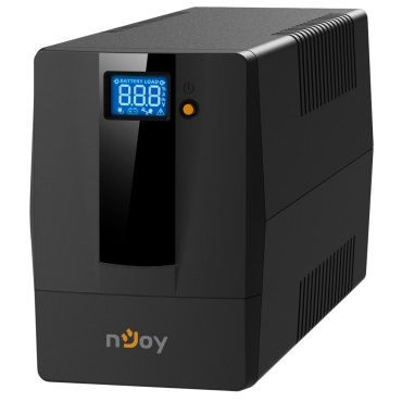 Джерело безперебійного живлення NJOY Horus Plus 800 (PWUP-LI080H1-AZ01B) Lin.int., AVR, 2 x евро, USB, LCD, пластик