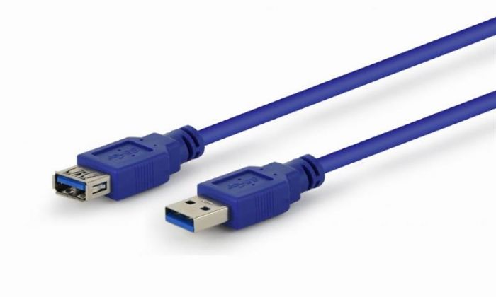 Кабель Gembird (CCP-USB3-AMAF-10) USB 3.0 AM/AF 3.0 м, синій, Premium