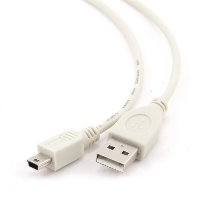 Кабель Gembird (CC-USB2-AM5P-6) USB-Mini USB (5 pin) 1.8м, білий