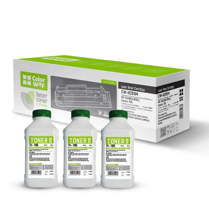 Картридж ColorWay (ColorWay-H285M/TH-1005) Canon LBP6000/MF3010 (Canon 725/CE285A) + Тонер (TH-1005) 3х60г
