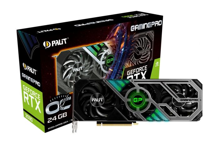 Відеокарта GF RTX 3090 24GB GDDR6X GamingPro OC Palit (NED3090S19SB-132BA)