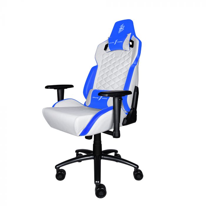 Крісло для геймерів 1stPlayer DK2 Blue-White