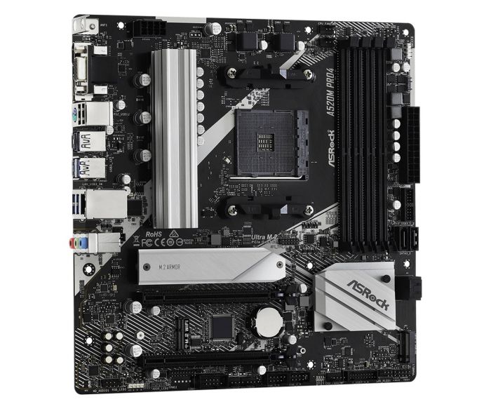 Материнська плата ASRock A520M Pro4 Socket AM4