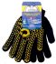 Рукавички Сталь ХБ/ПЕ чорно-жовті (52051)