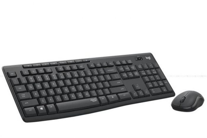 Комплект (клавiатура, миша) бездротовий Logitech MK295 Combo Black USB (920-009807)