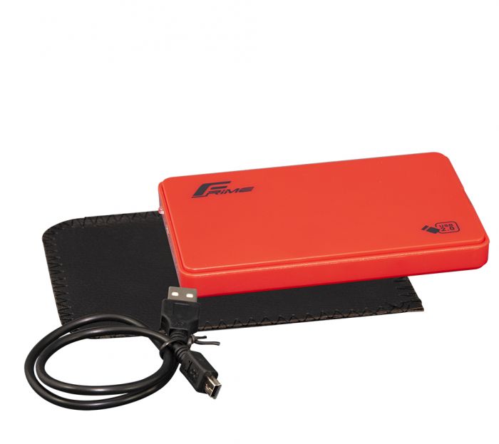 Зовнішня кишеня Frime SATA HDD/SSD 2.5", USB 2.0, Plastic, Red (FHE15.25U20)