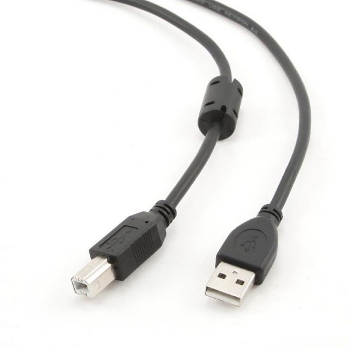 Кабель Cablexpert CCF-USB2-AMBM-10 USB 2.0 AM/BM 3,0 м, Феритовий фільтр